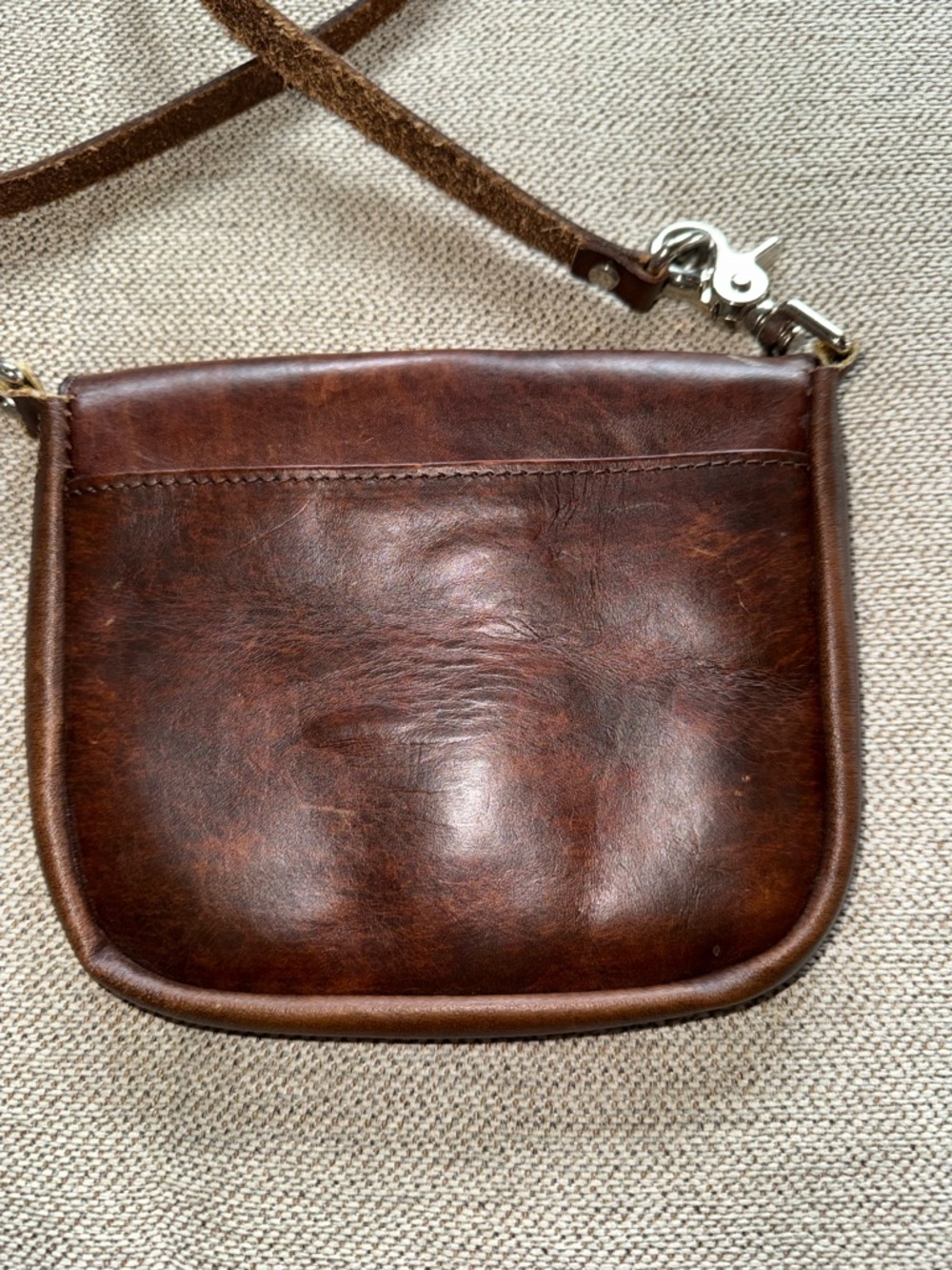 Harley‑Davidson Dark Brown Leather Embossed Crossbody - Picture 2 of 11